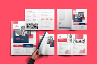 design company profile, business brochure, proposal, booklet, product catalog