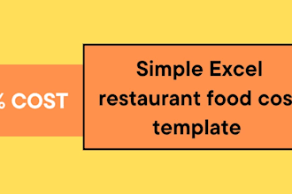 make a simple daily food cost excel template for your hotel