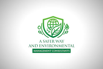 give different safety and environmental logo design