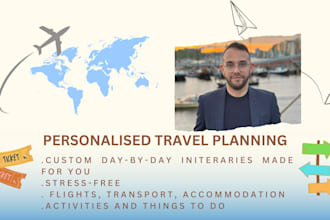 create and plan your personalized travel itinerary