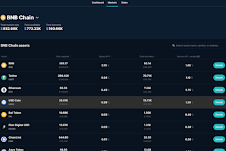 create lending and borrowing defi like aave on ethereum, bsc and evm chain