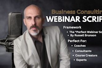 craft your webinar script for business consulting in 7 days