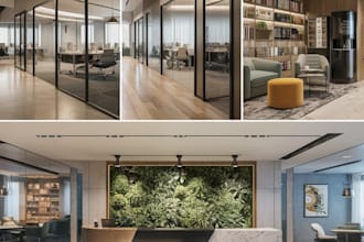provide realistic 3d visualization for interior spaces