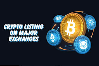 fast list token or coin on cmc coingecko, top and mid exchange of your choice
