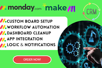 automate your workflows using make and monday com