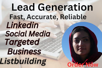do lead generation, linkedin prospecting, and email list building