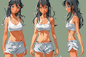 make anime art nsfw fanart, sfw and manga character design