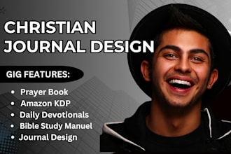 christian journal design daily devotional, prayer journal, canva christian ebook