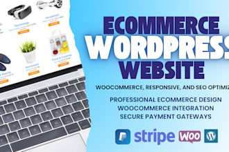 create a wordpress ecommerce online store website on woocommerce