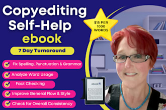 professionally copy edit your self help ebook