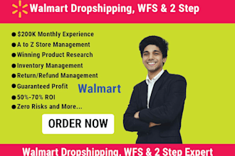 manage your walmart  2step dropshpping and wfs business