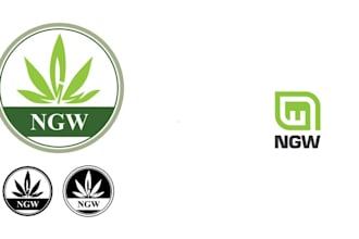 do modern weed hemp logo design 24 hours
