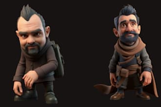 sculpt 3d model, 3d character,  3d toy, action figure, figurine for 3d printing