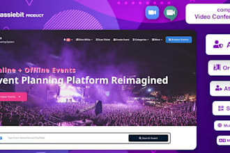 build event ticket website with qr codes for ticket sales event booking website