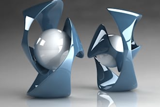 craft 3d modeling sculpture and product design, objects, furniture, rendering