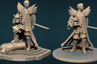 figure 3d minis for printing,wargaming ttrpg model,anime figuring,stl,zbrush zpr
