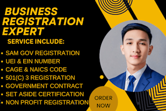 non profit business registration, sam gov, 501c3 mbe ein cage code uei mbe 8a