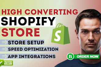 build ecommerce shopify store, theme customization, troubleshoot, integrations