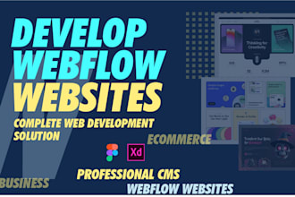 build responsive cms websites and convert figma designs using webflow