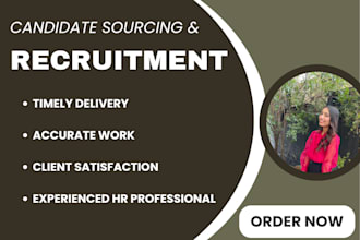 be your virtual recruiter, headhunter, talent sourcing manager