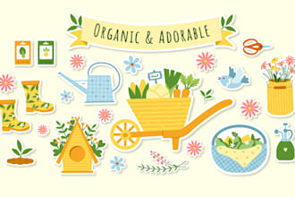 create custom vector illustration sets or sticker packs