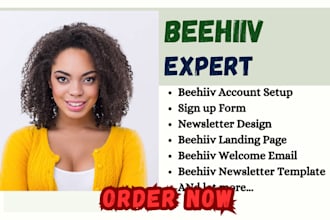 setup beehiiv account newsletter beehive landing page design beehiiv ai substack