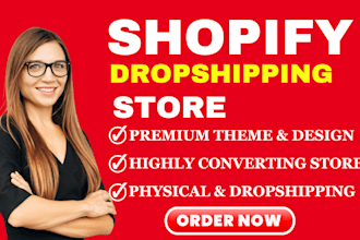 create shopify dropshipping website shopify ecommerce store redesign shopify SEO
