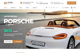 design car dealership website car rental website  auto dealership website