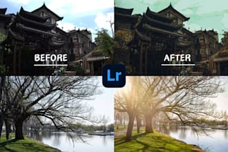 expertly edit photos with color correction, grading and retouching in lightroom