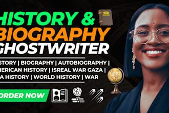 research american history, biography writer, US historian, political science