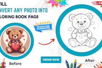 convert any photo into coloring book page