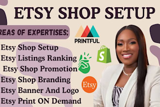 create etsy digital with etsy shop setup, etsy pod, etsylisting and etsyseo