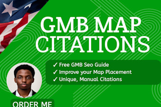optimize your gmb by doing google maps citation, local seo, and gmb ranking
