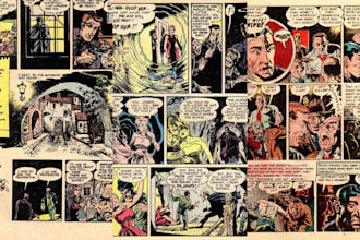do retro vintage comic panel comic illustration pop art 90s design comic book