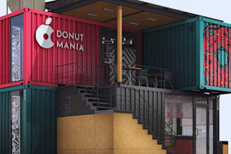 do 3d shipping container home, treehouse, motor house interior design