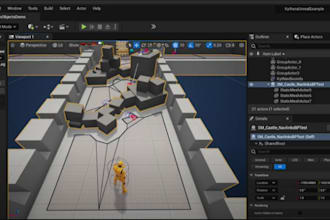 develop unreal engine game blueprints ai and game prototype