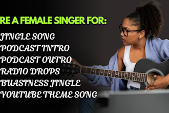 sing, produce custom jingle podcast song intro or outro youtube jingle parody