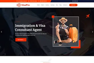 build an immigration website immigration landing page with booking appointment