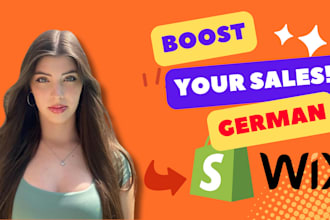 promote german ecommerce store wix shopify marketing facebook ads to boost sales