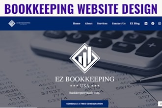 build responsive bookkeeping website for bookkeepers using wordpress web builder