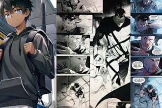 draw manga comic webtoon, japanese anime style storyboard art, manhwa webcomic