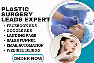 generate high quality plastic surgery leads spa cosmetics leads botox bbl fb ads