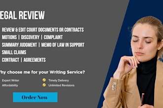 review your contracts, agreements, and legal documents