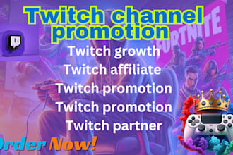do twitch promotion for your channel to gain active live viewers and chatters