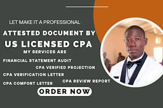 provide US CPA comfort letter income verification mortgage self employment