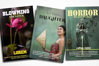do creative KDP book cover or e book cover professionally