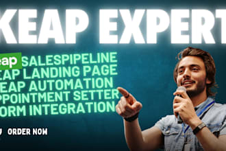 keap sales pipeline setup keap landing page form integration, appointment setter