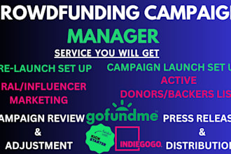 do kickstarter indiegogo gofundme fundraising crowdfunding promotion