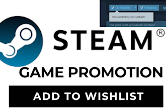 do steam game promotion to increase your steam game wishlist and visibility