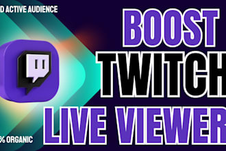 promote your twitch live stream and boost twitch live viewers